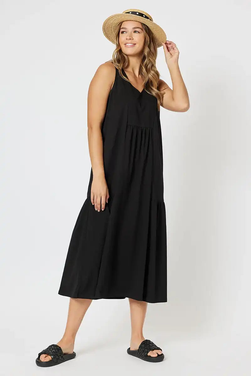 Threadz Veuve Dress - Black front
