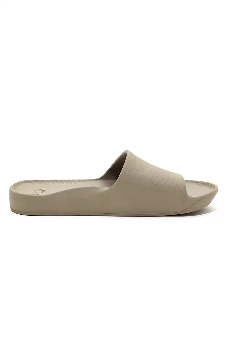 Archies Arch Support Slides in Taupe side