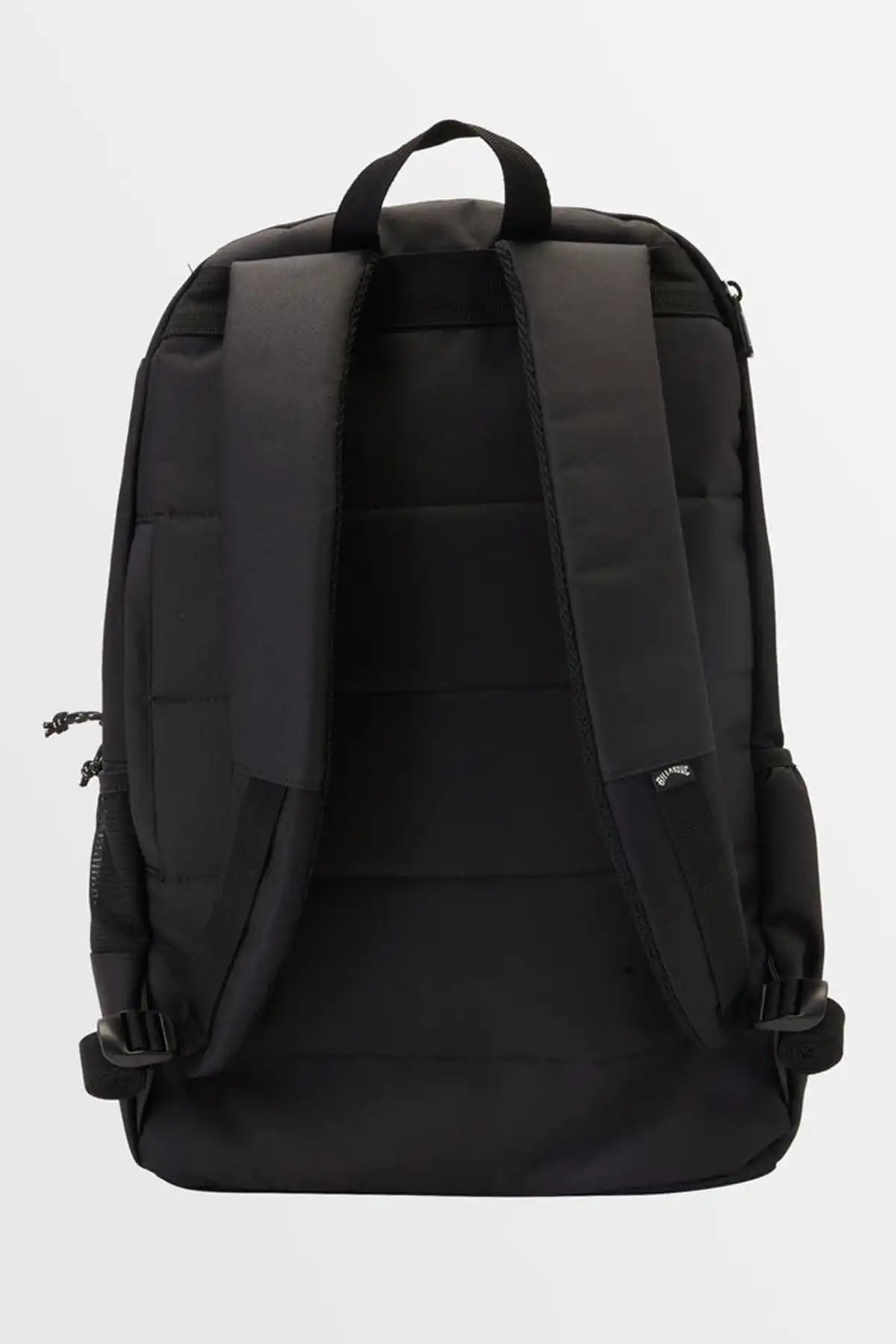 Billabong Men's Command Backpack in Black on a white background showing shoulder straps and back view