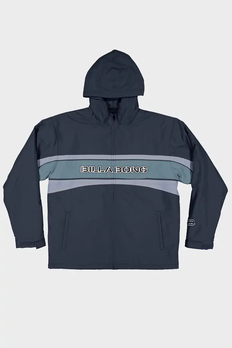 Billabong Men's Fluid 2K Jacket in Slate Blue front view