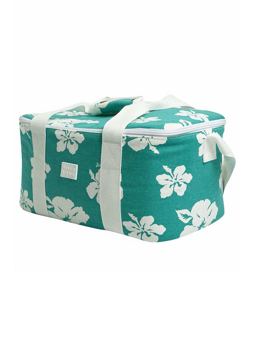Billabong Rumbo Cooler Bag in Jade Green 3/4 view