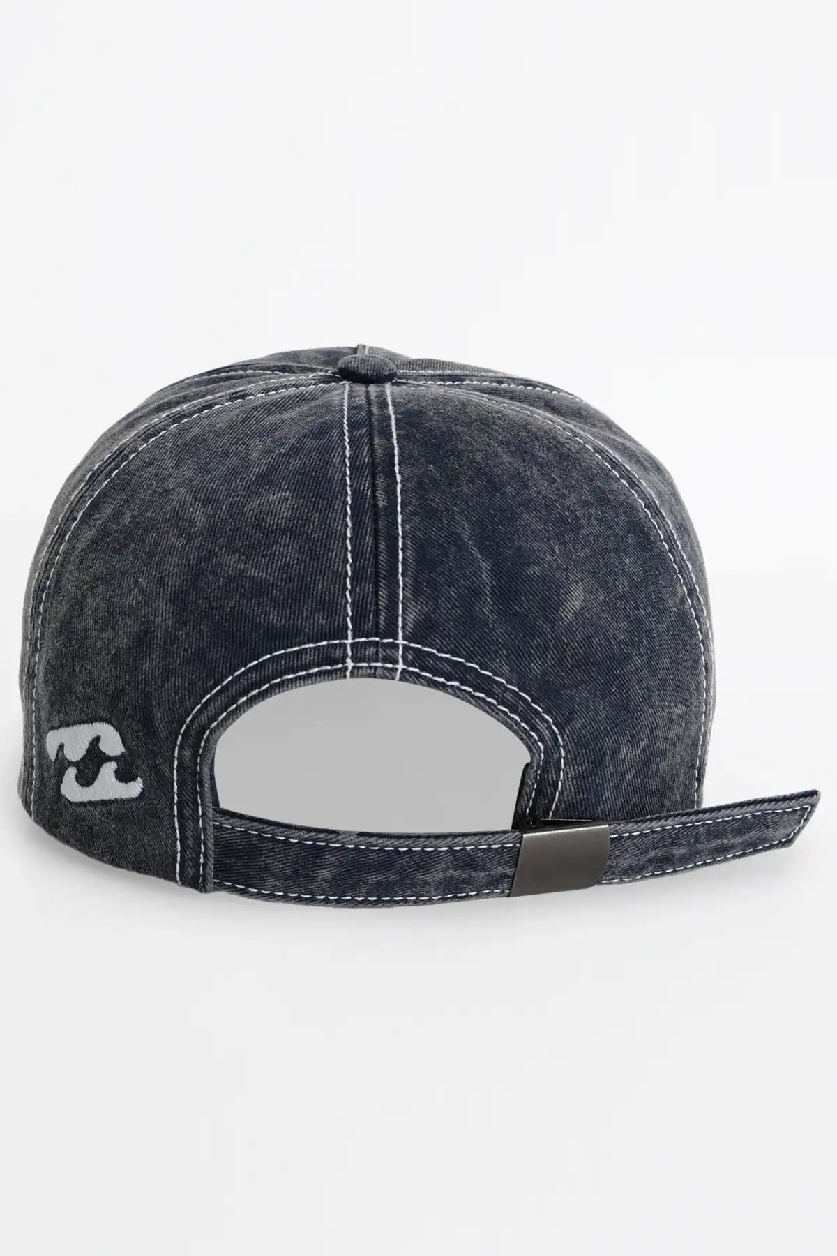 Billabong Womens Billa Legit Dad Cap in Celestial Blue with a logo on a white background showing back closure
