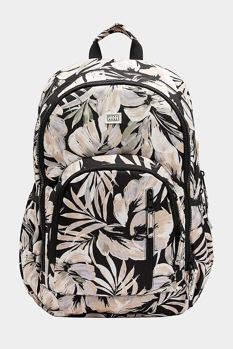 Billabong Roadie Backpack Floral Front View