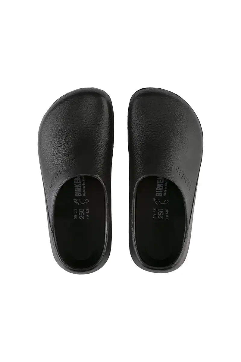 Birkenstock Profi Birki Polyurethane Regular in Black front view