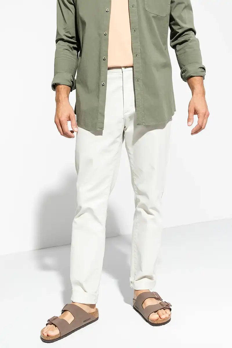 Birkenstock Shoes Arizona Mocca BirkiBuc Regular on male model