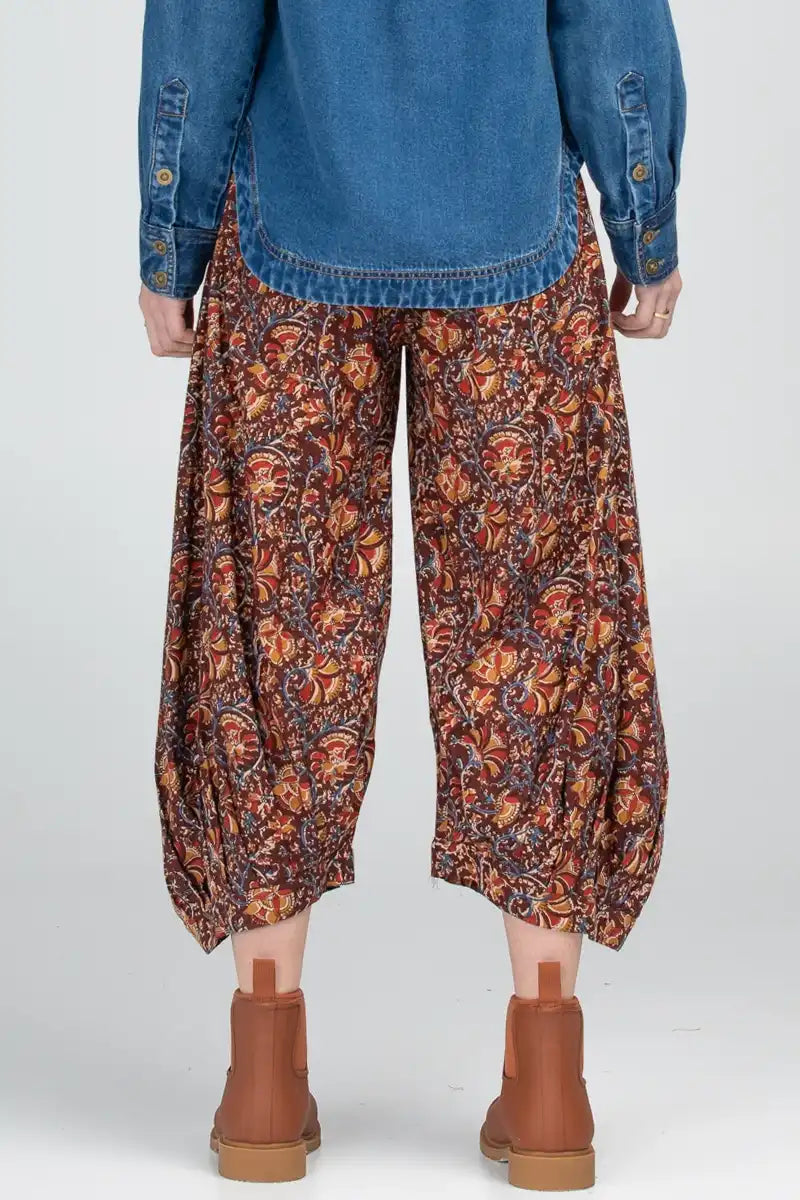 Boom Shankar Guru Pant in Juliette Print back detailed view