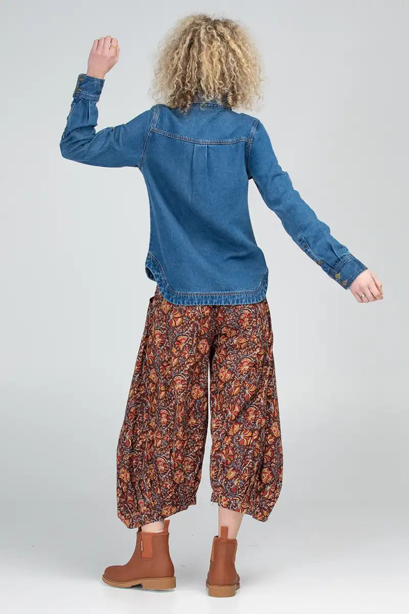 Boom Shankar Guru Pant in Juliette Print back view