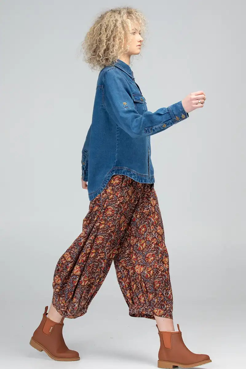 Boom Shankar Guru Pant in Juliette Print side view