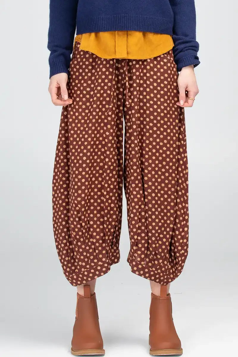 Boom Shankar Guru Pant in Eva Print front detailed view