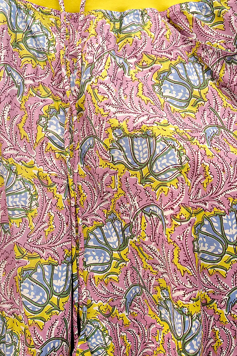 detail view of the pattern on the Poppy Guru Skirt