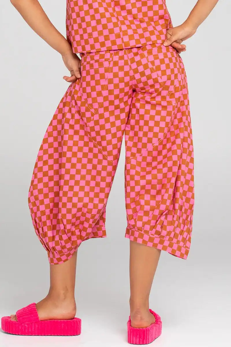 Boom Shankar Women's Guru Pant in Mimi Print back detailed view