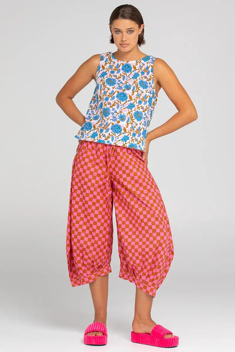 Boom Shankar Women's Guru Pant in Mimi Print view two