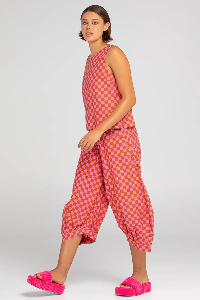 Boom Shankar Women's Guru Pant in Mimi Print side view