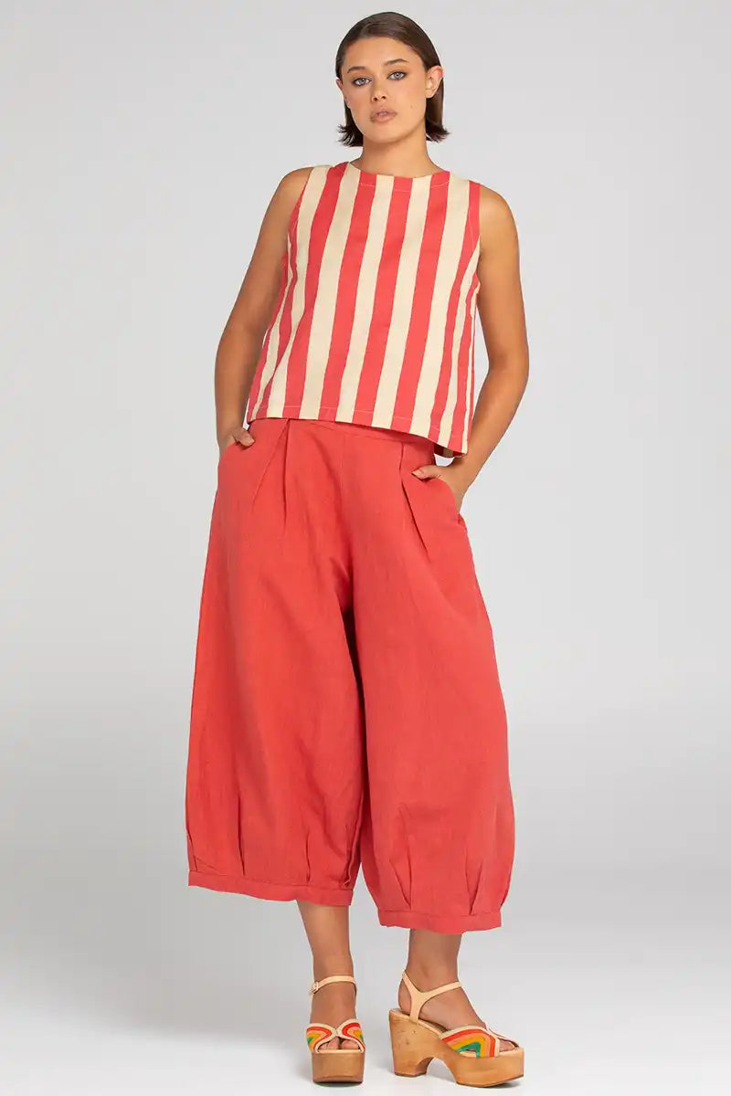 Boom Shankar Women's Zetta Pant in Paprika secondary front view