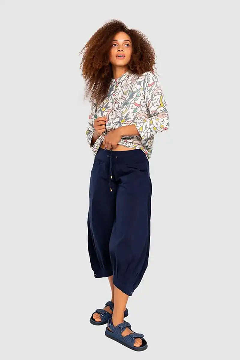 Boom Shankar guru pant Navy front with waist detail