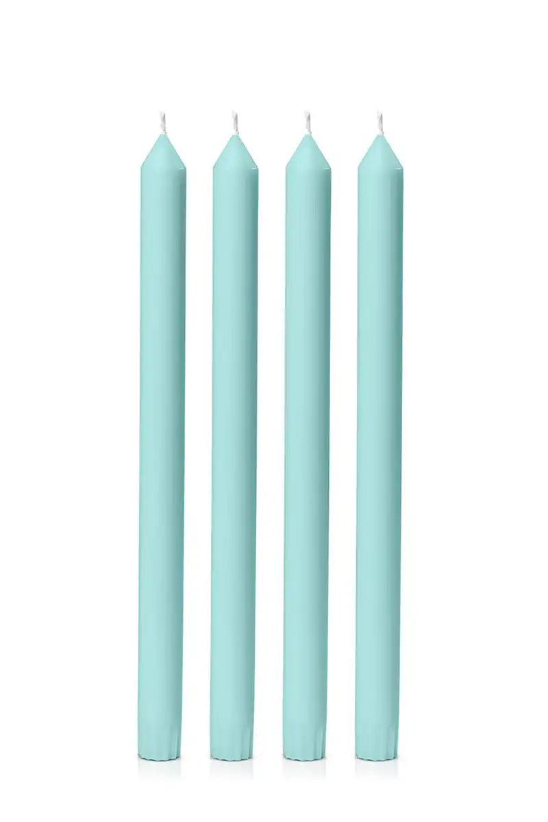 Pastel Teal Dinner Candle
