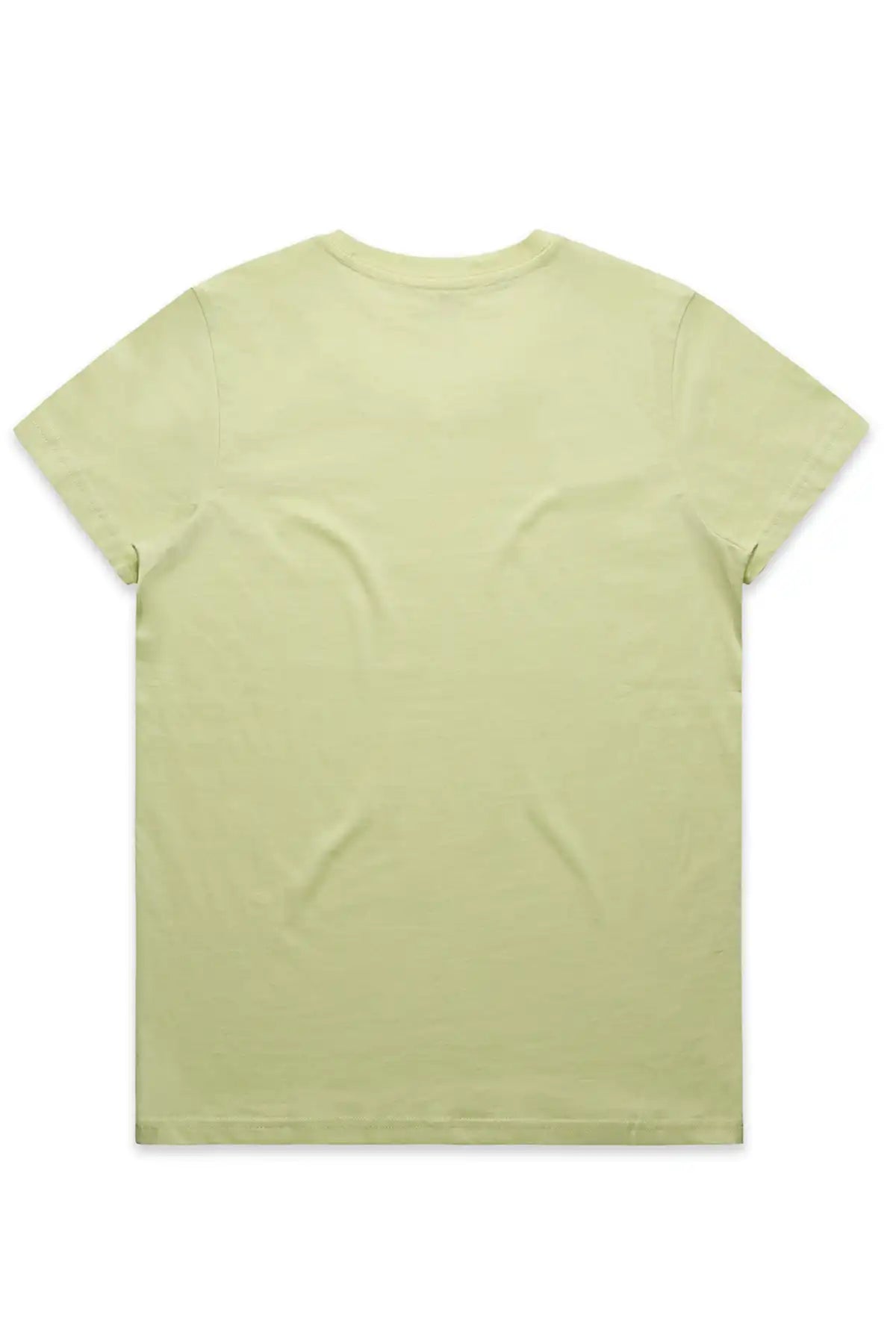 Light green t-shirt on a white background