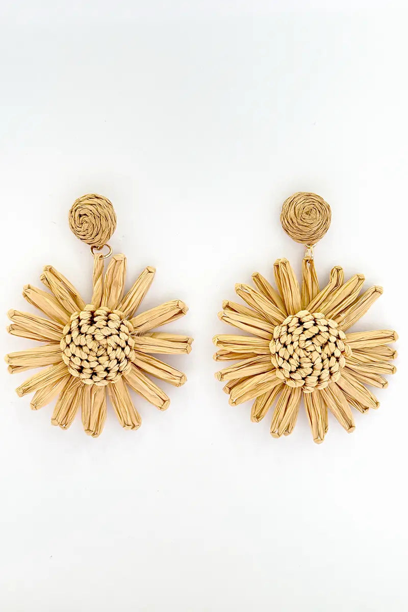 Coffee Flower Drop Earrings