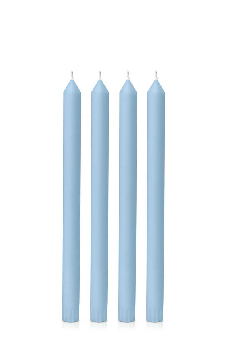 Dinner candles taper candle in french blue