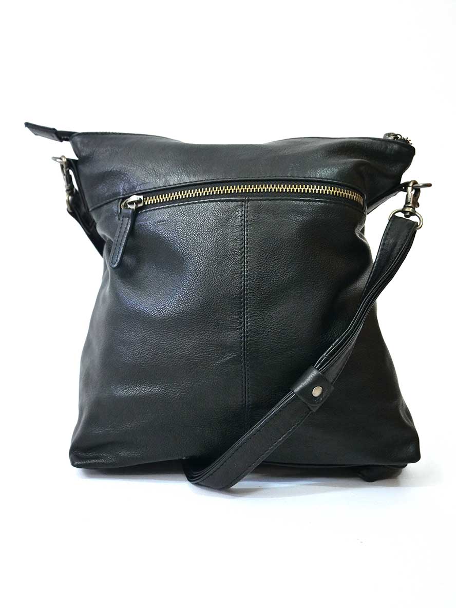 Dusky Robin Bella Bag Medium in Black back view
