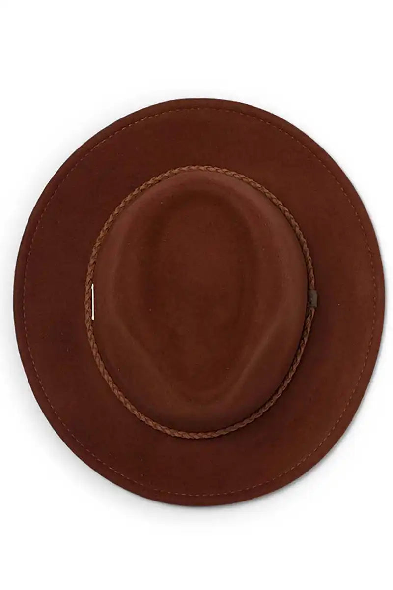 Evoke Beltana Fedora Hat in Paprika top