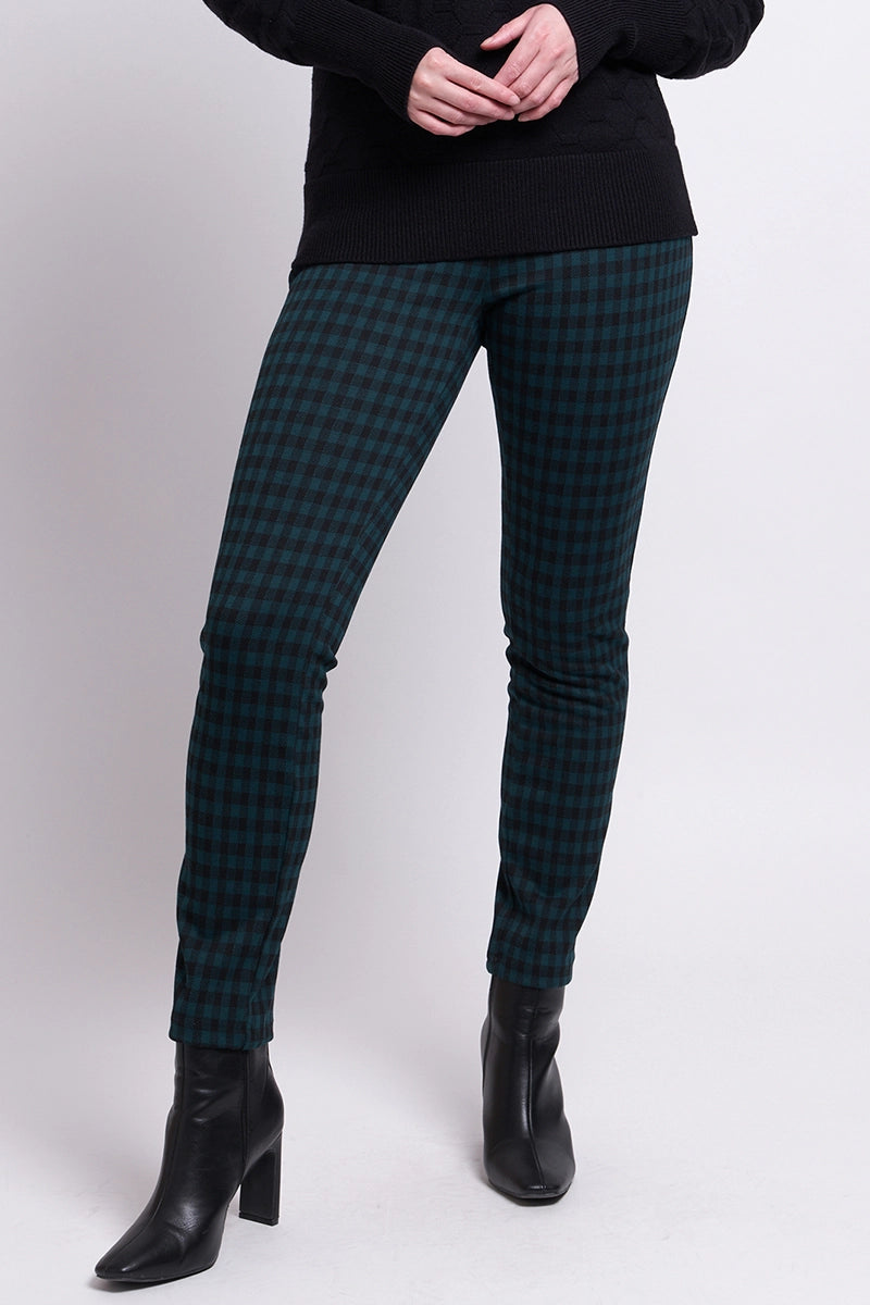 front detailed view o fthe Foil Women's Neat Repeat Skinny Pant in Joker