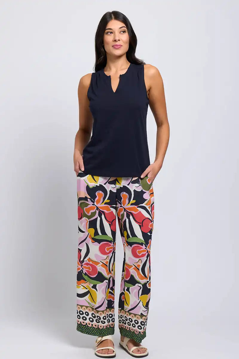 Foil Women's Pant Feature Act in Perennial front full model view