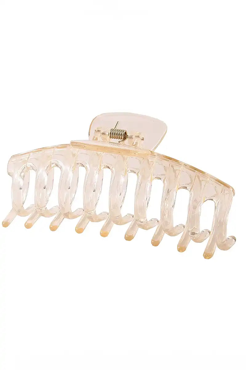 womens Keel hair claw clip in transparent
