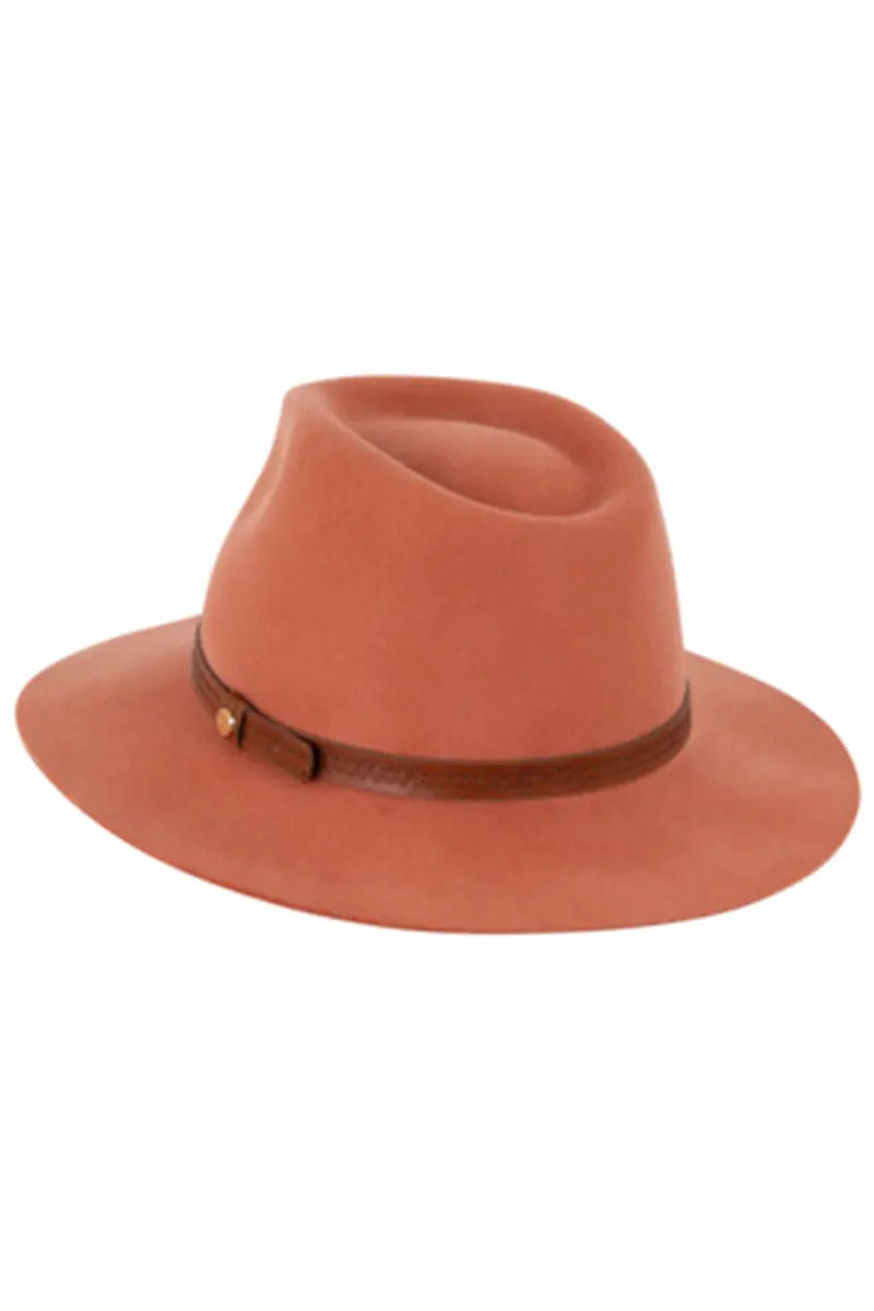 back view of the Kooringal Kallie Safari Hat in Terracotta