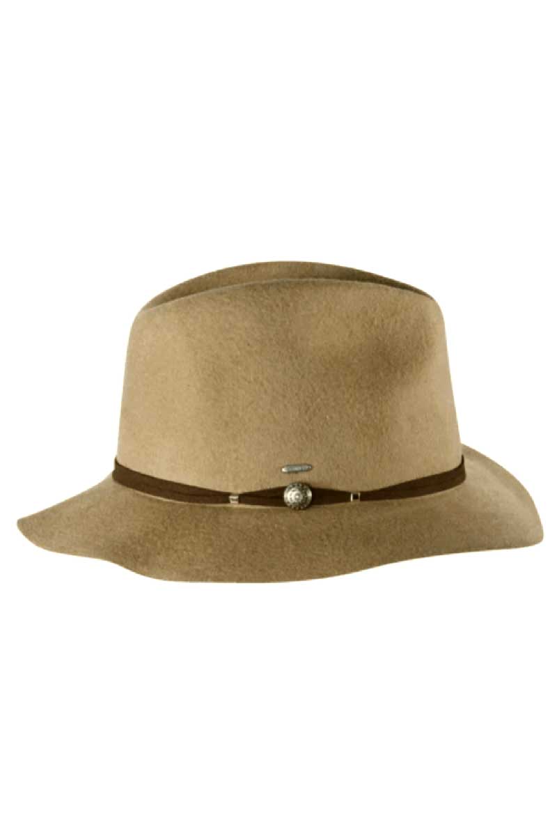 Kooringal Ladies Mid Brim Matilda Hat in Chocolate side view