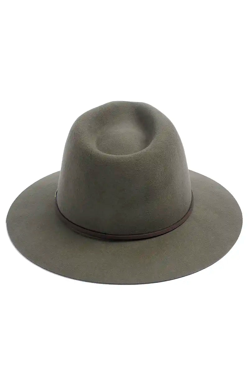 Kooringal Rajah Hat Mid Brim Fedora in Cypress back view