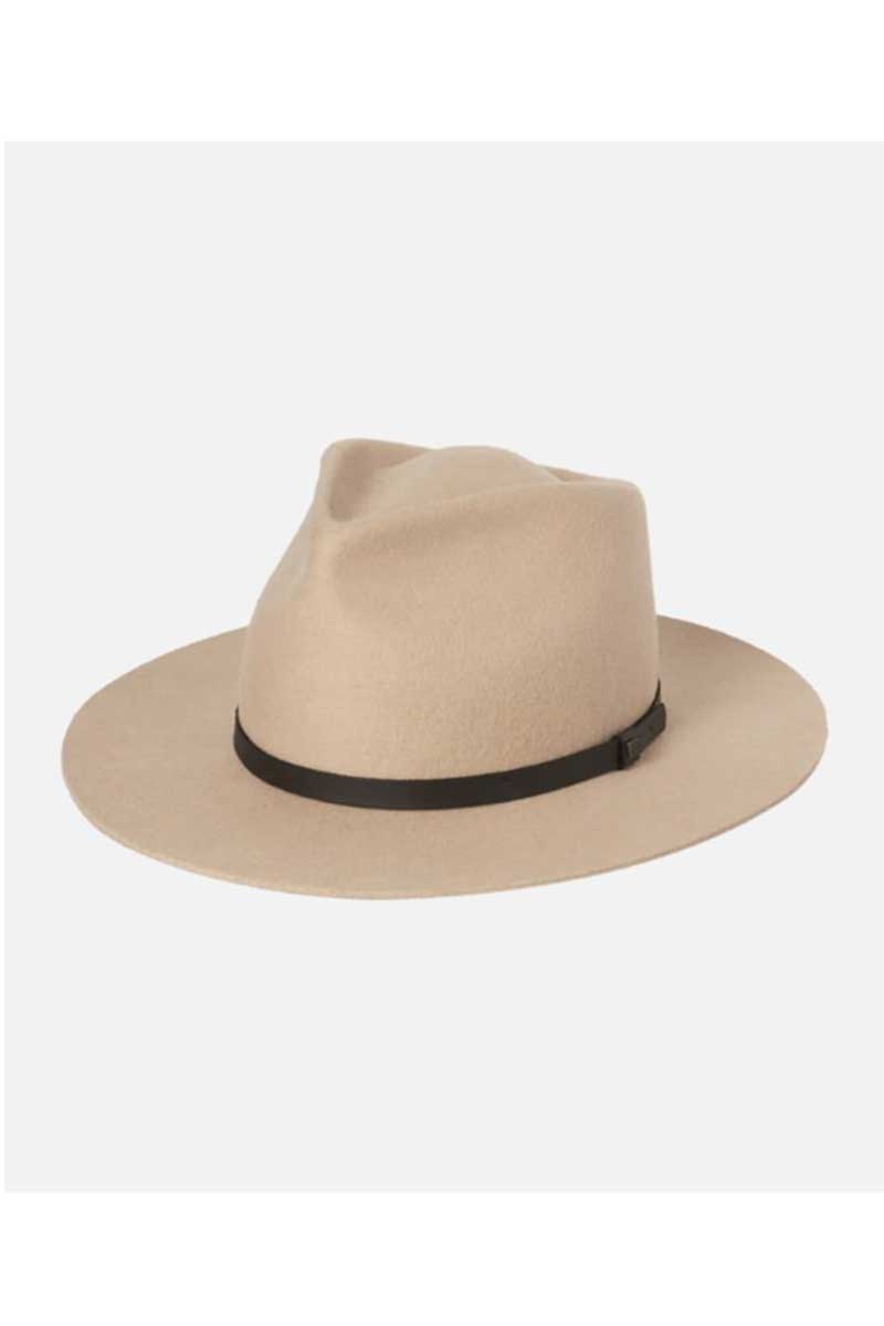 Kooringal Wide Brim Fedora Goodwin Uni Hat in Natural - front of hat