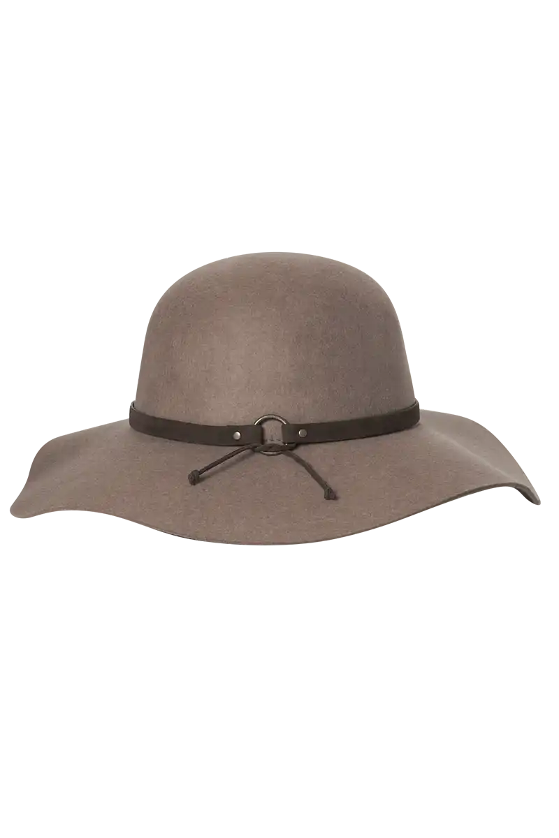 Kooringal Wide Brim Forever After Hat in Tan Marle side view