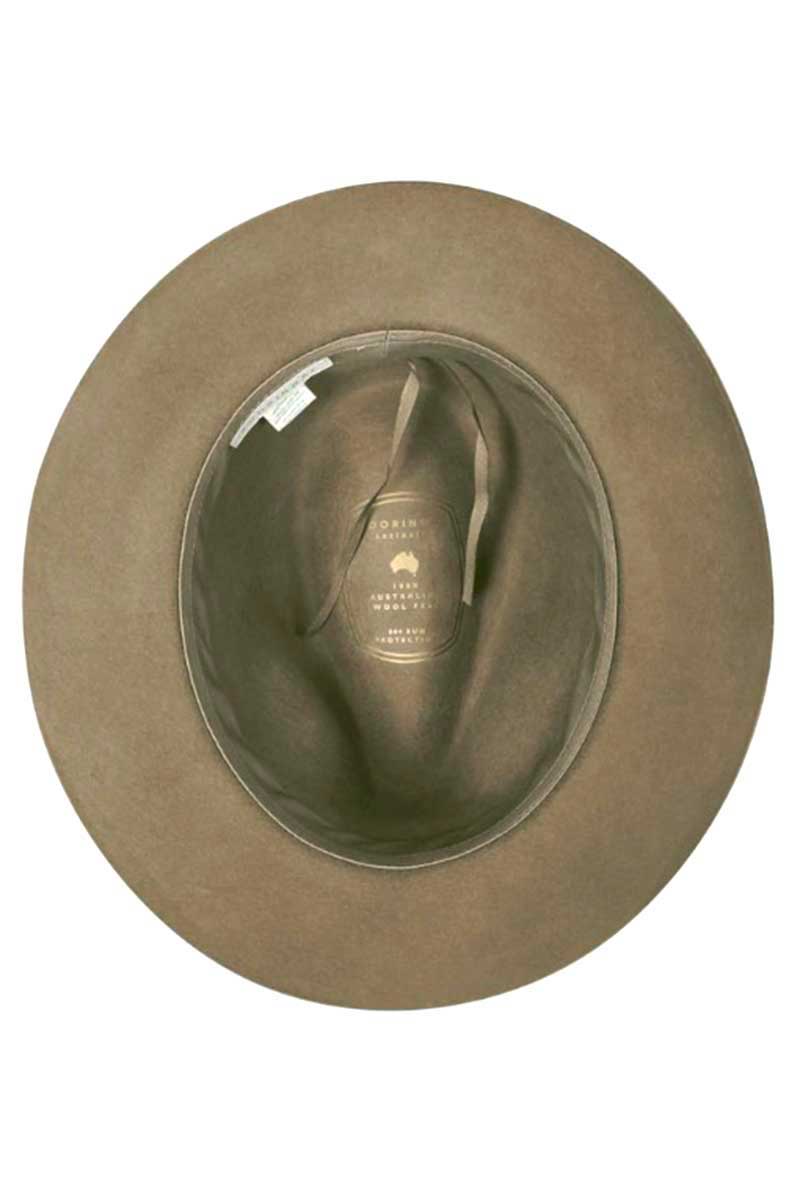 Kooringal Ladies Mid Brim Matilda Hat in Chocolate inside view