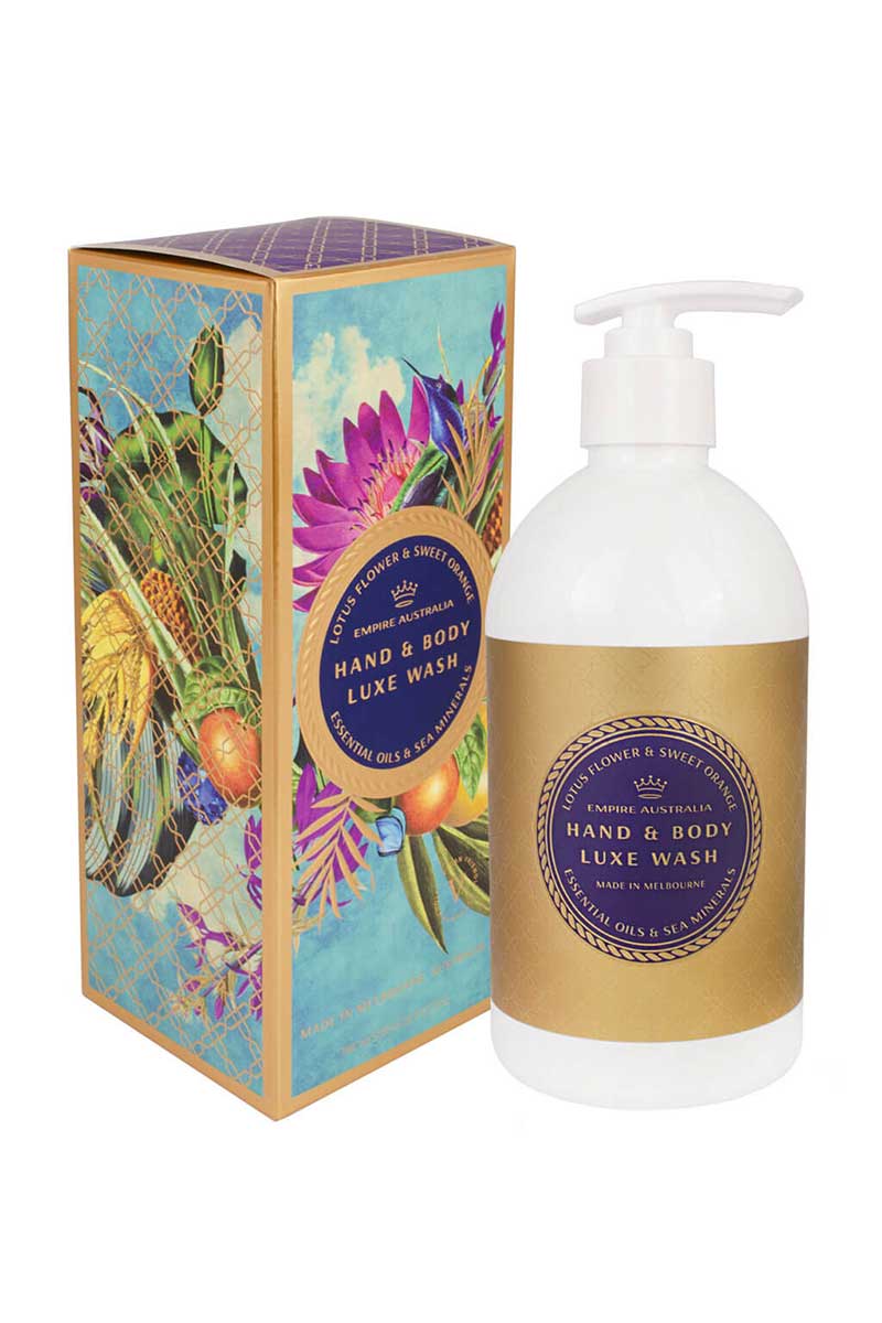 Sapphire Coast Hand & Body Wash 500ml - Lotus & Orange.