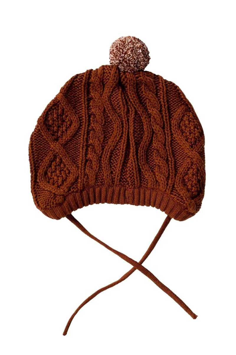 rust coloured Luna Bonnet Hat from Di Lusso