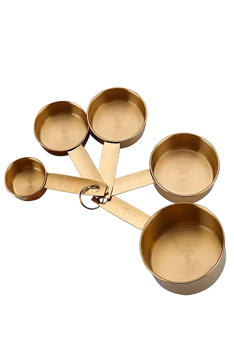 Gold stainless steel Measuring cups
