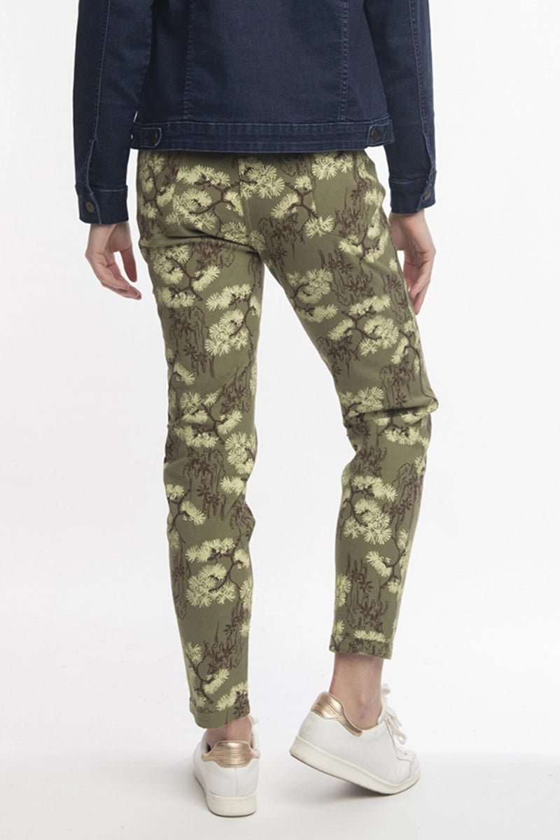 Orientique Reversible Drill Pants in Olive back view