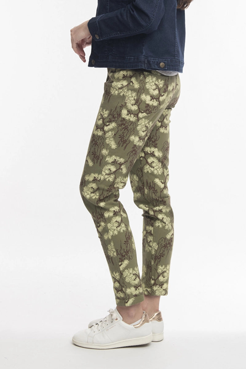 Orientique Reversible Drill Pants in Olive right side