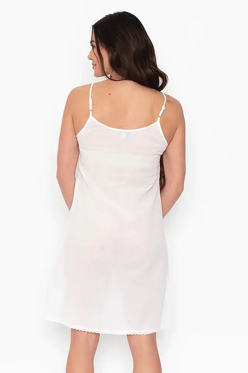Orientique Long Slip in White back