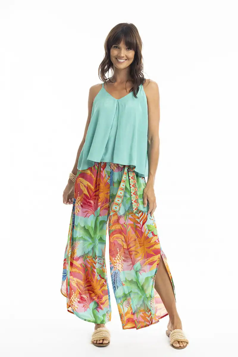 Orientique Pant in Alisa Print front