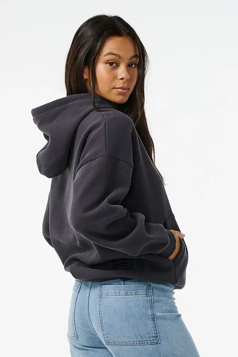 Rip Curl Amphora Hood in washed black back view