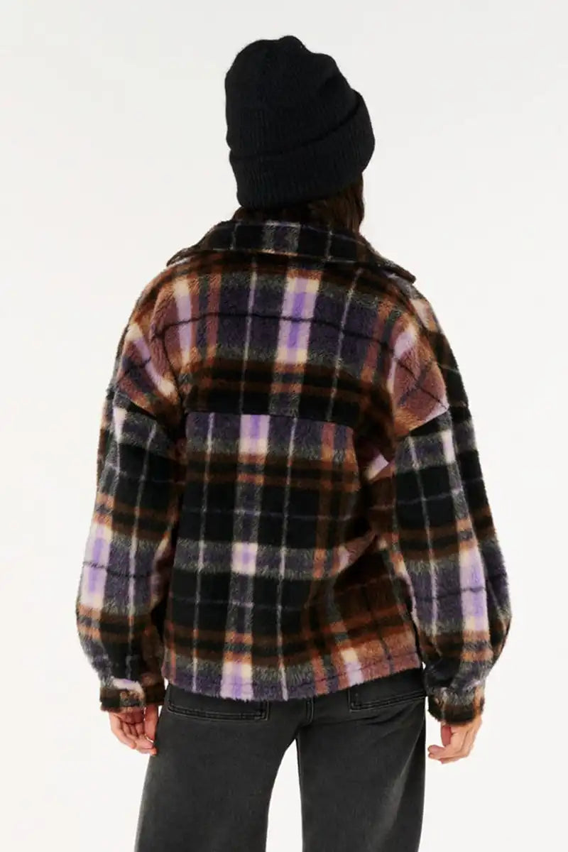 Rip Curl Cala Nights Check Jacket back view