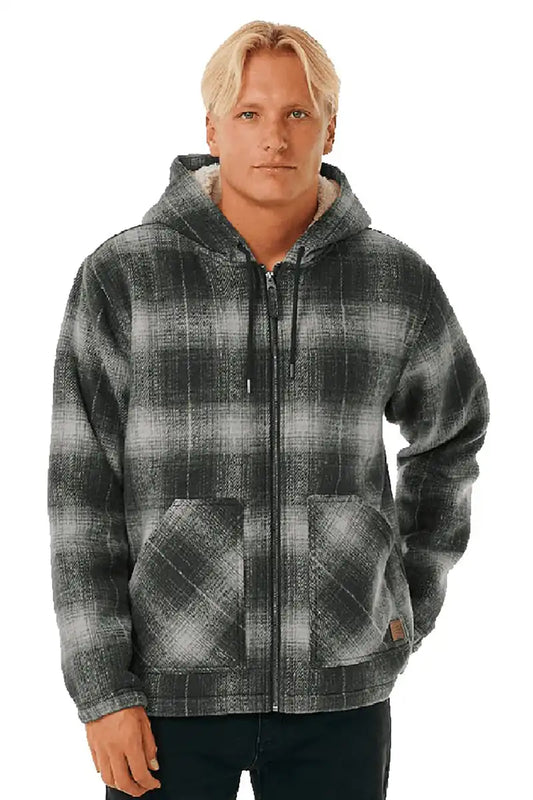 Rip Curl Classic Surf Check Jacket in Grey