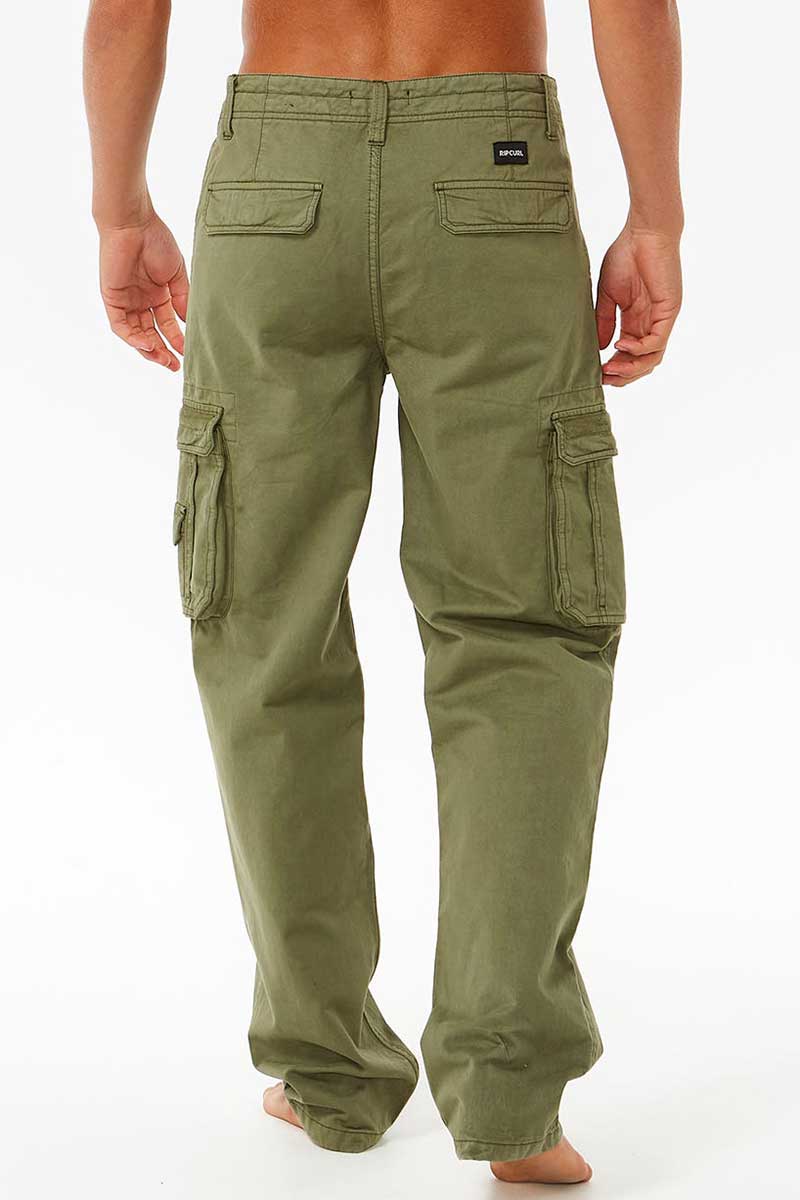 Rip Curl Classic Surf Trail Cargo Pant in Light Green back view