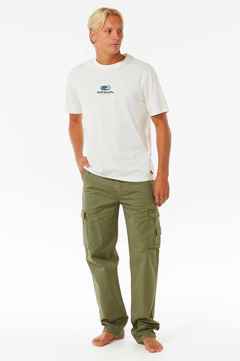 Rip Curl Classic Surf Trail Cargo Pant in Light Green front full model view