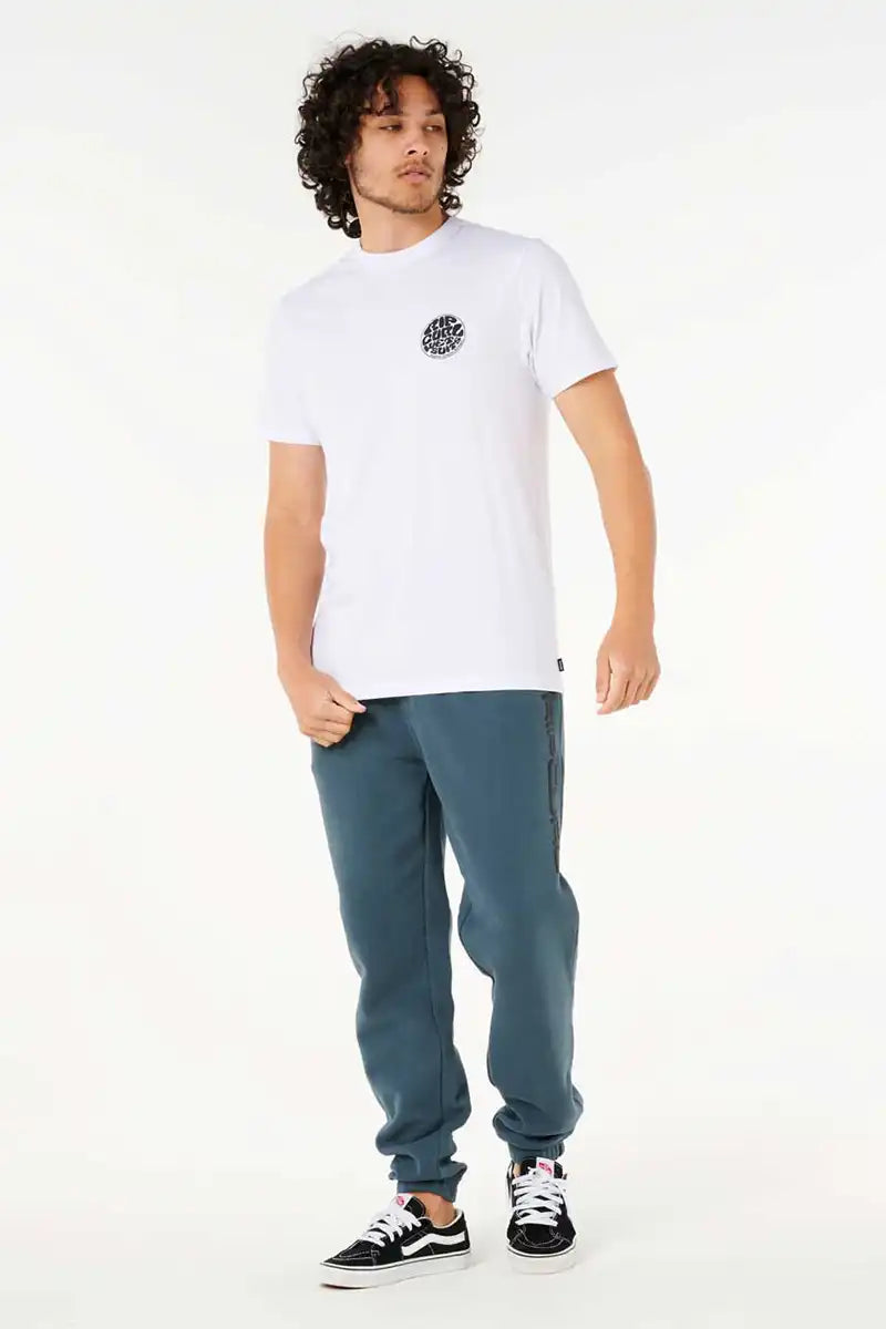 Rip Curl Dosed Up Track Pant in Pine Night full model front view