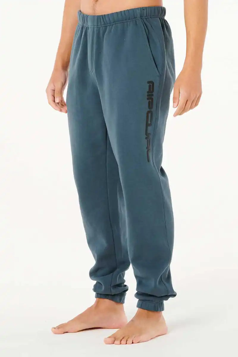 Rip Curl Dosed Up Track Pant in Pine Night 3/4 view