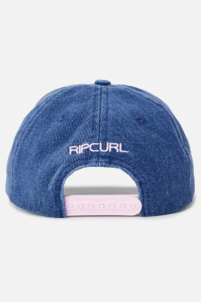 Rip Curl Girls Cap in Navy Washed Twill back view