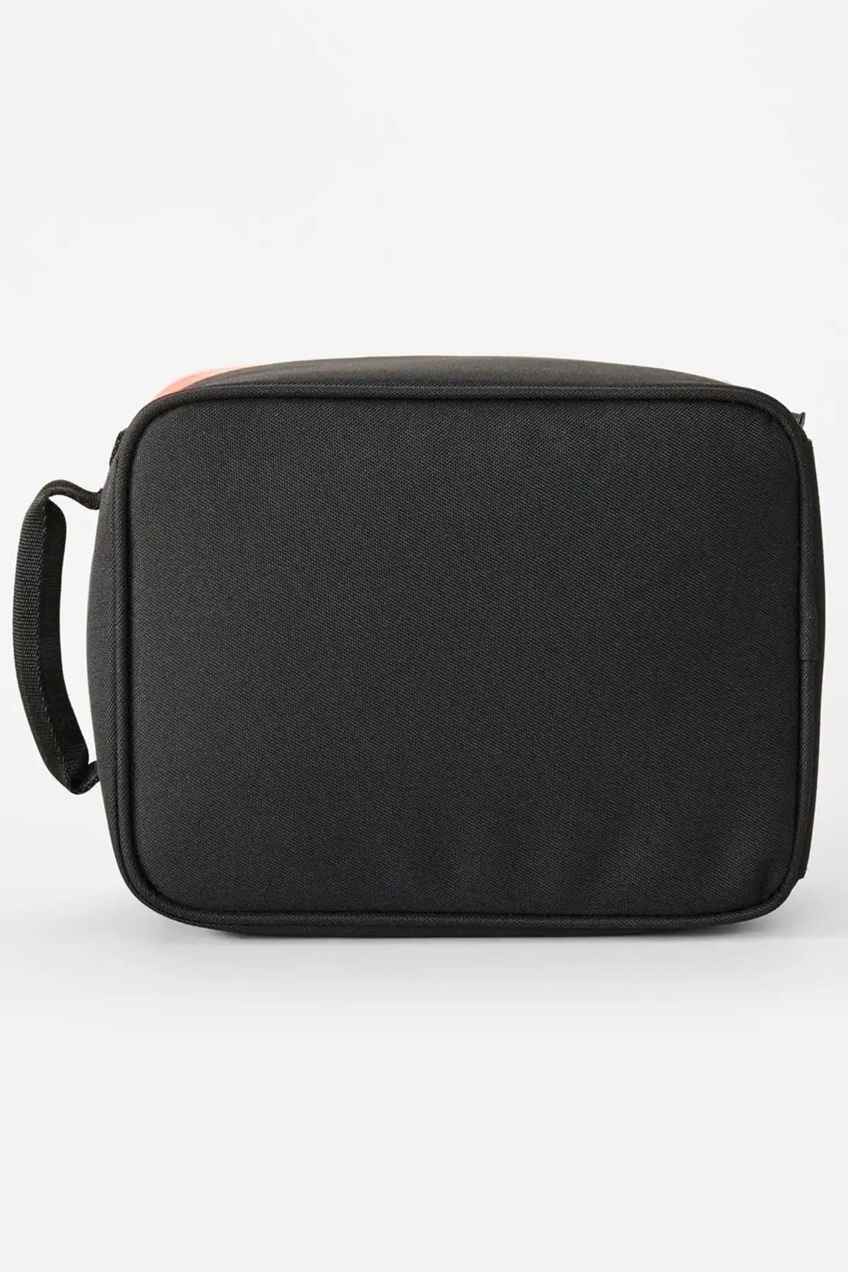 Black lunch bag on a white background